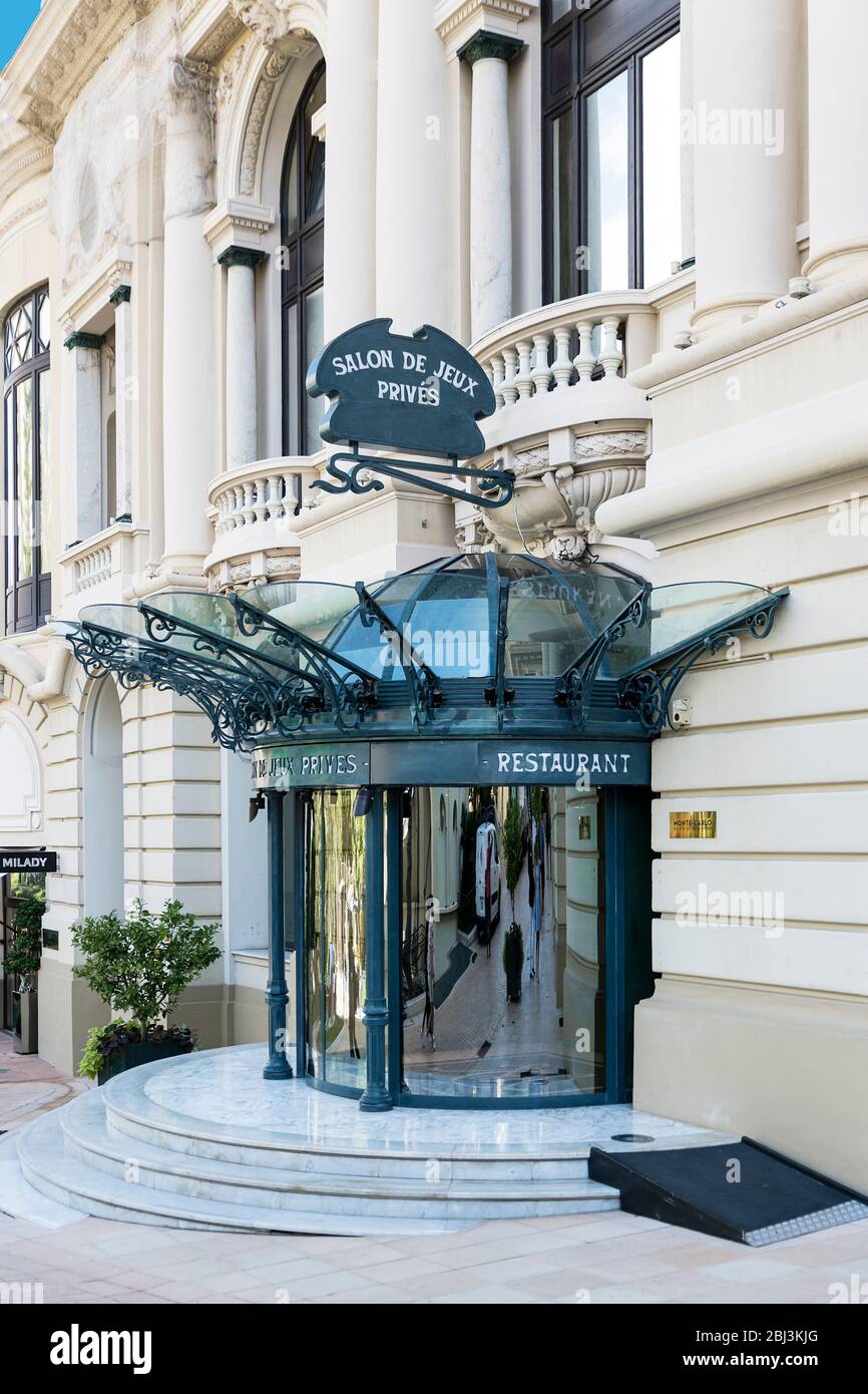 Entrée privée du casino de Monte-Carlo
