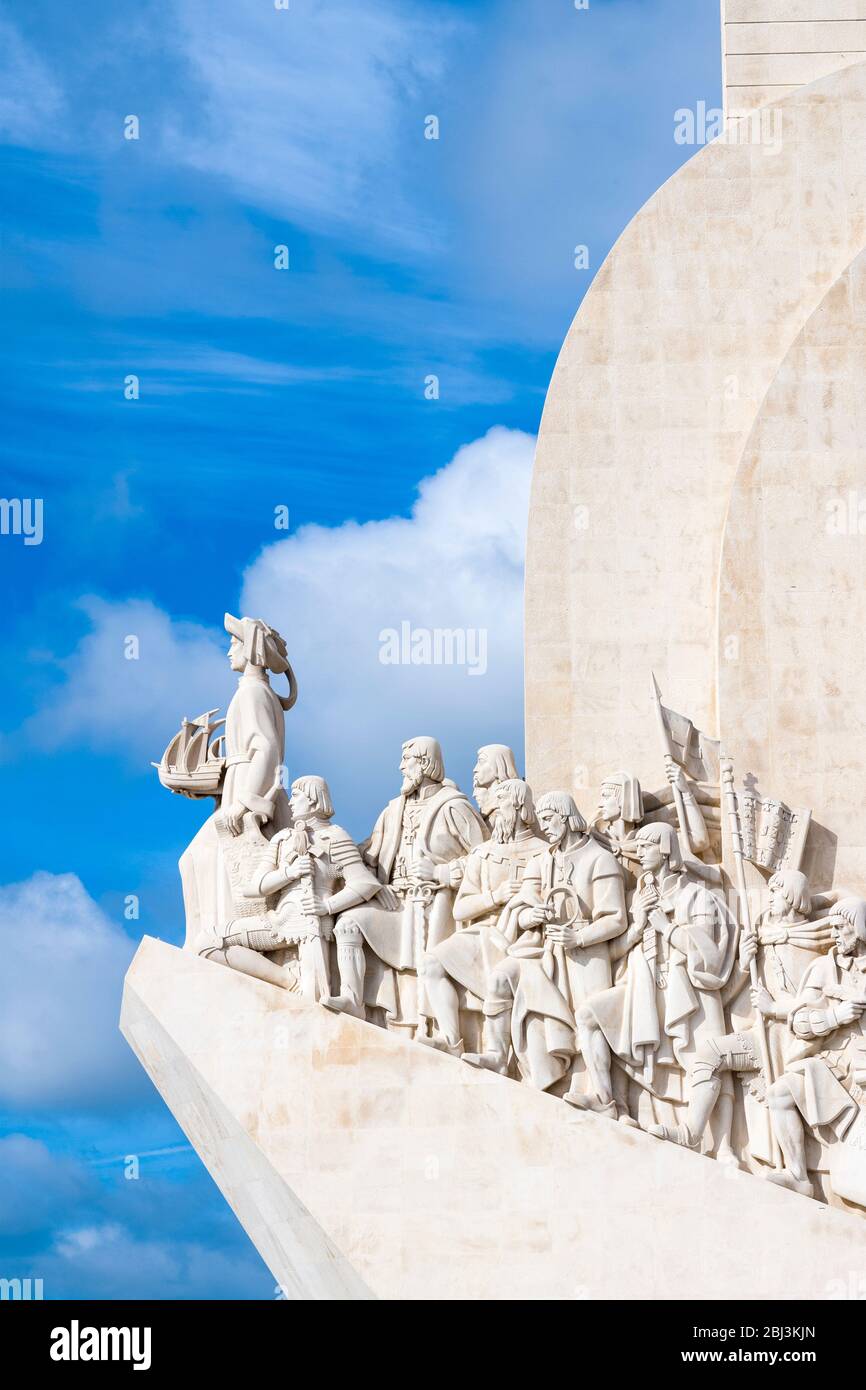Monument to Henry the Navigator and fellow travellers in Lisbon, Portugal Stock Photo