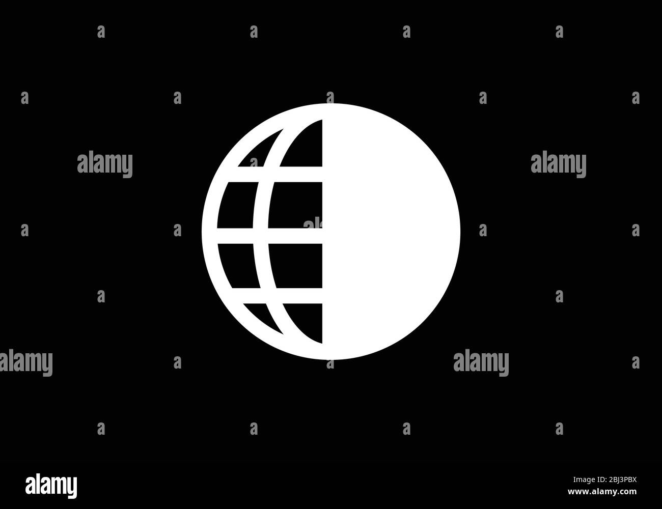 Globe Logo Template for Communication Business Illustration Design Stock Vector