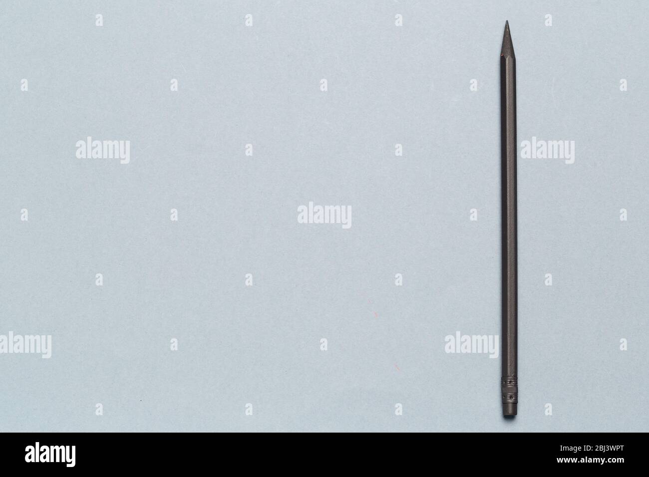 Ballpoint pen showing communication contact us or mail concept on gray background Stock Photo