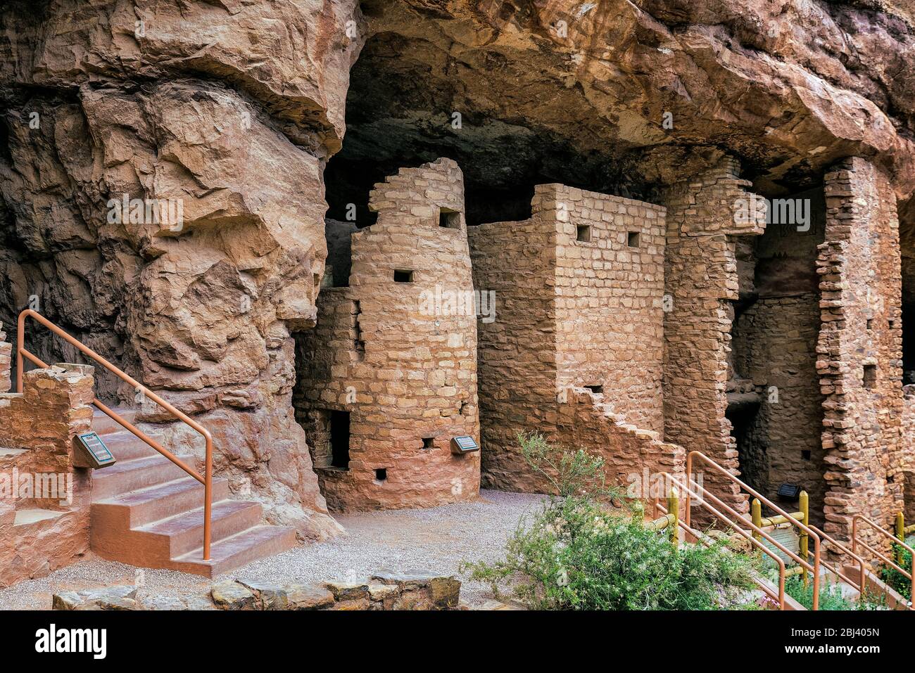 Manitou Cliff Dwellings of the Anasazi in Colorado. Stock Photo