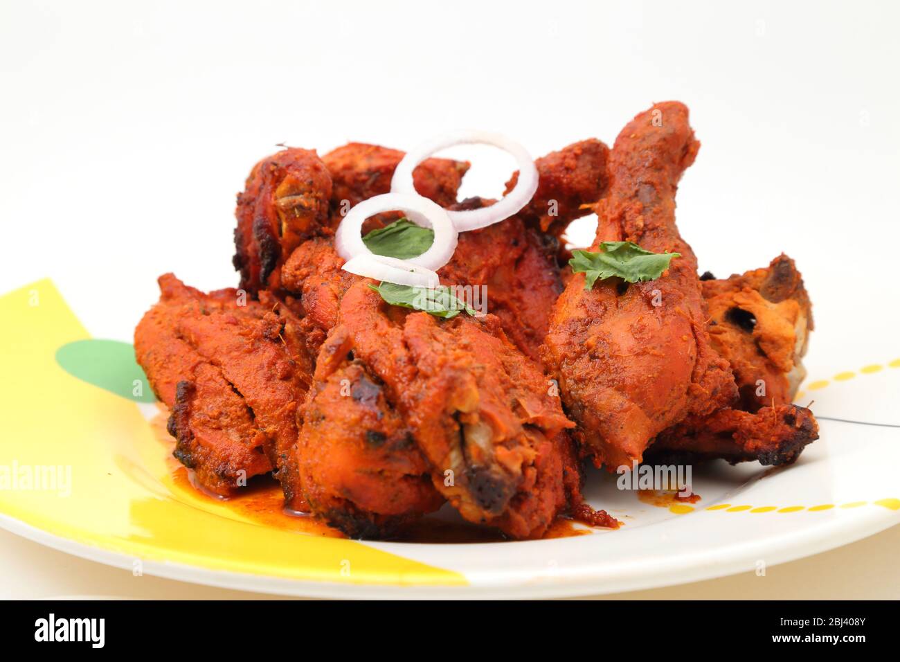 Tandoori or roasted chicken Stock Photo