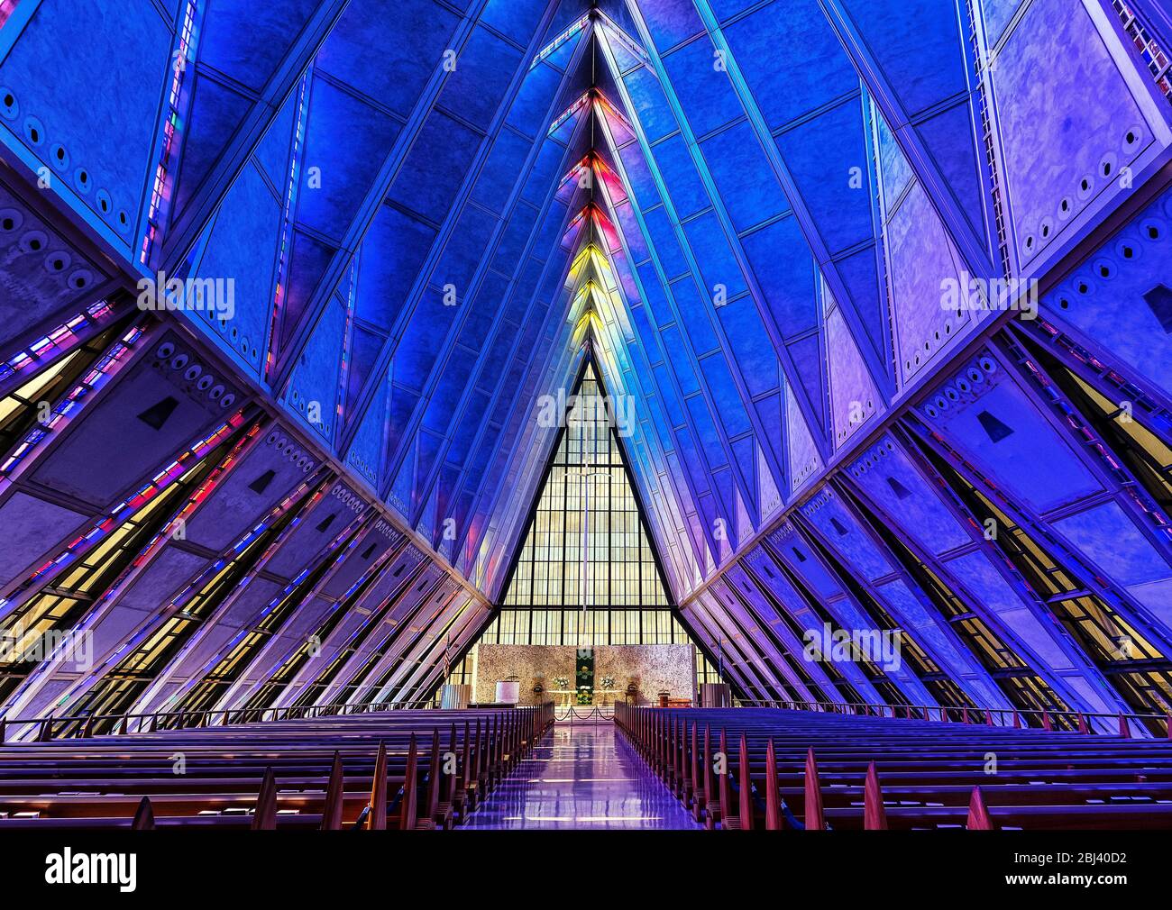 United states air force academy cadet chapel hi-res stock photography ...