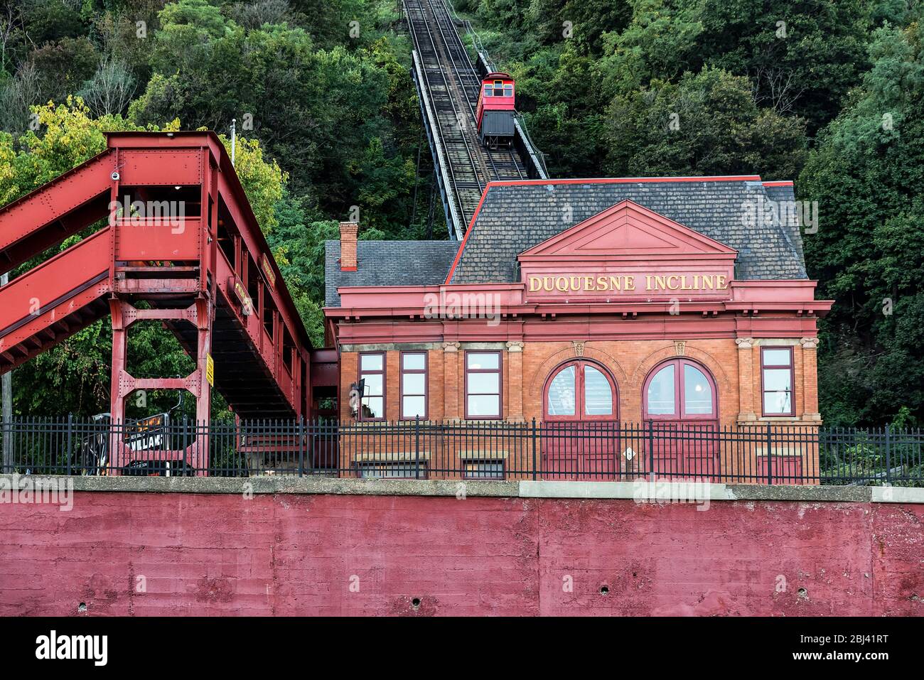Duquesne Incline in Pittsburgh. Stock Photo