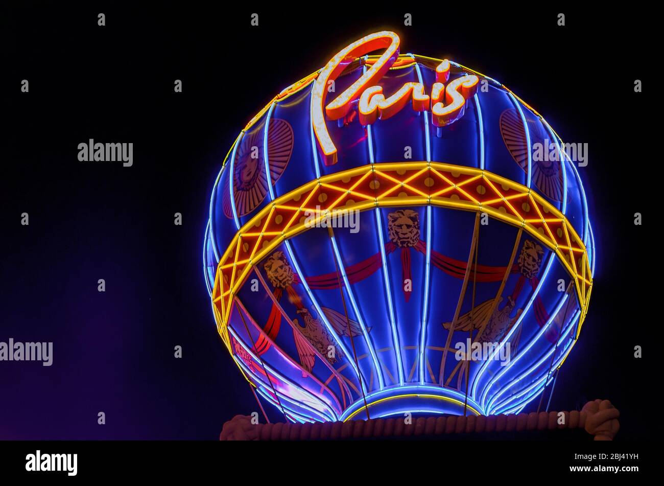 LAS VEGAS, Nevada USA MARCH 29, Balloon of the Paris Las Vegas hotel