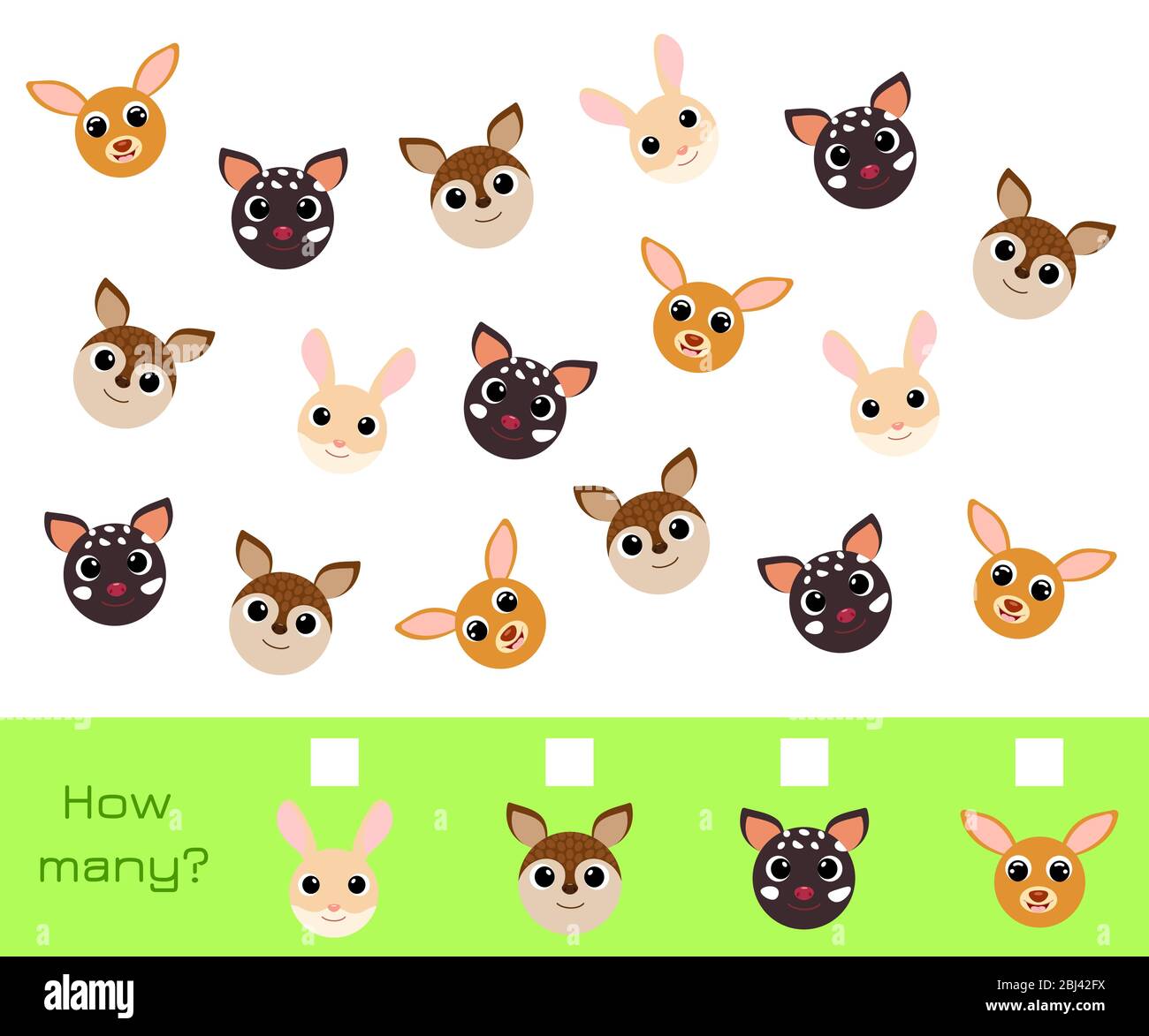 Counting Out Counting Game for children with pictures. Educational game for ...