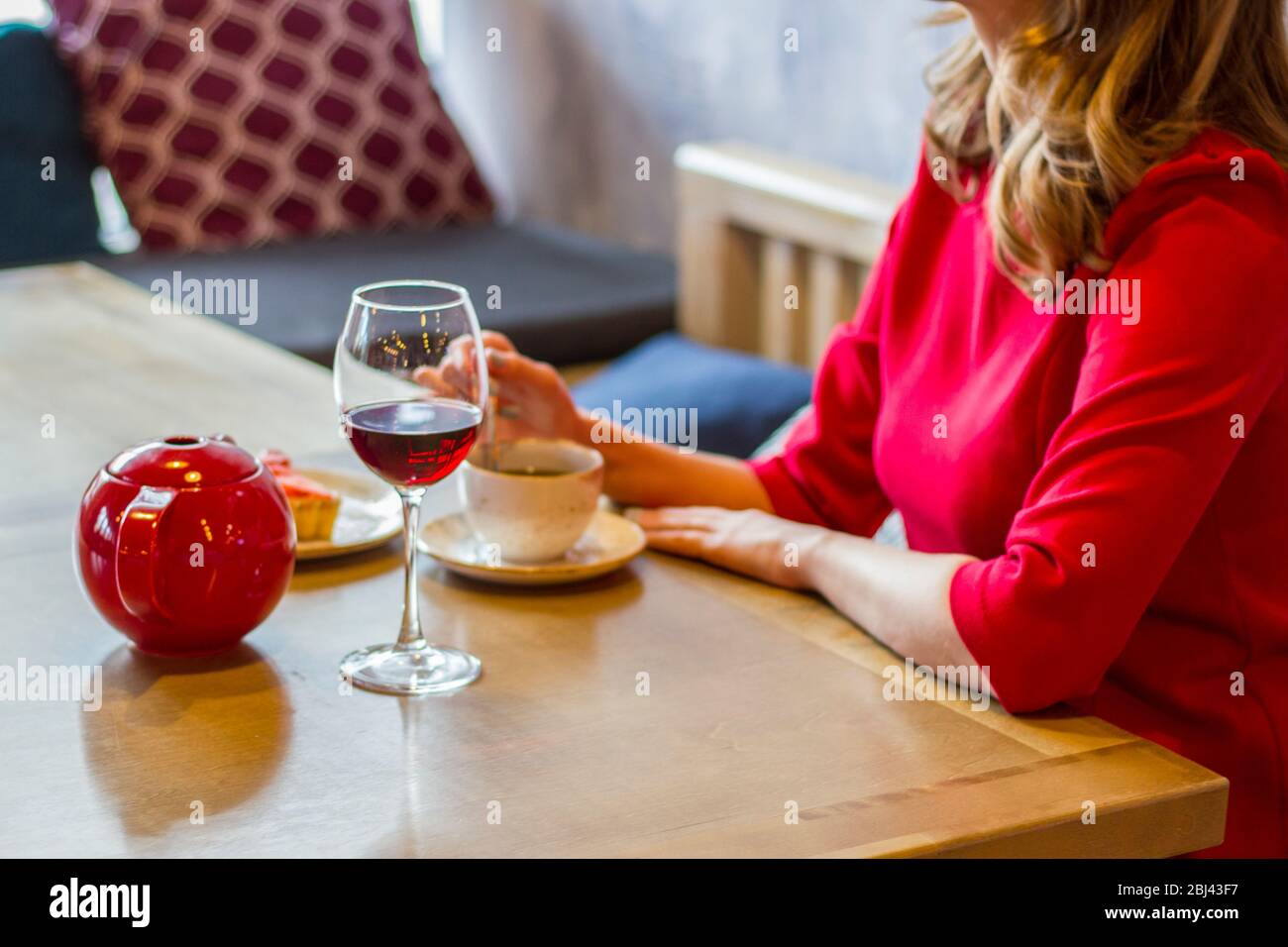 Loneliness. A boring mood Stock Photo