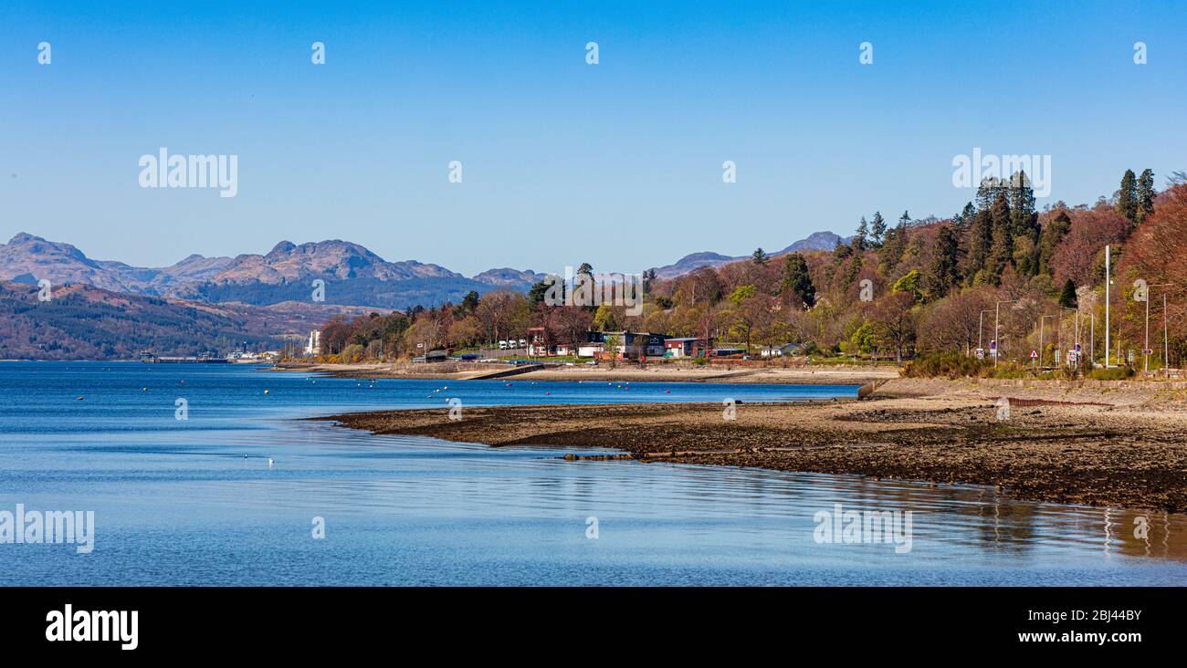 Rhu Bay, view from the Royal Northern & Clyde Yacht Club, Helensburgh