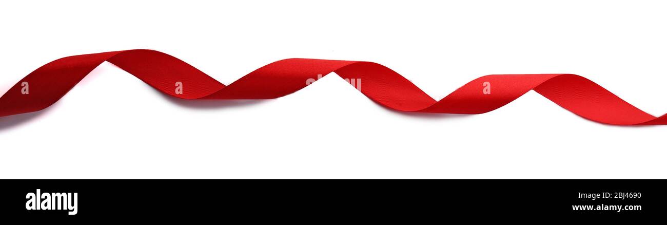 Red Ribbon Isolated Red ribbon isolated on white Stock Photo - Alamy