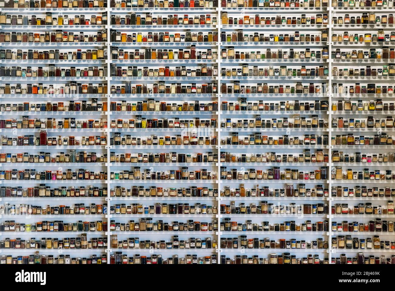 Photographic processing chemical compounds at the George Eastman Museum. Stock Photo