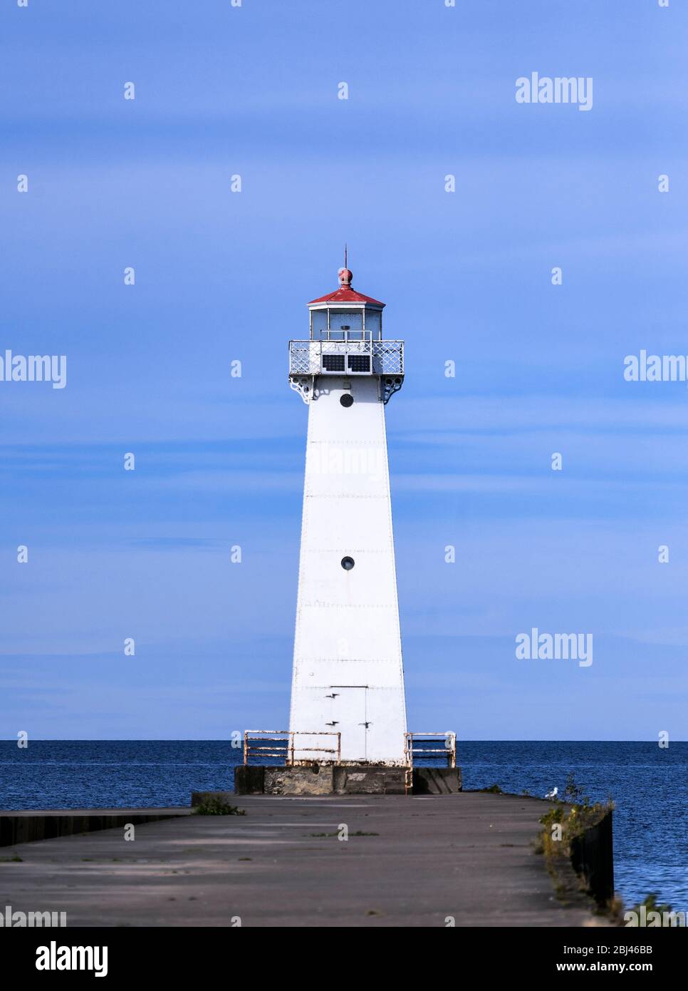 Outer Sodus Lighthouse on Lake Ontario in New York Stock Photo Alamy