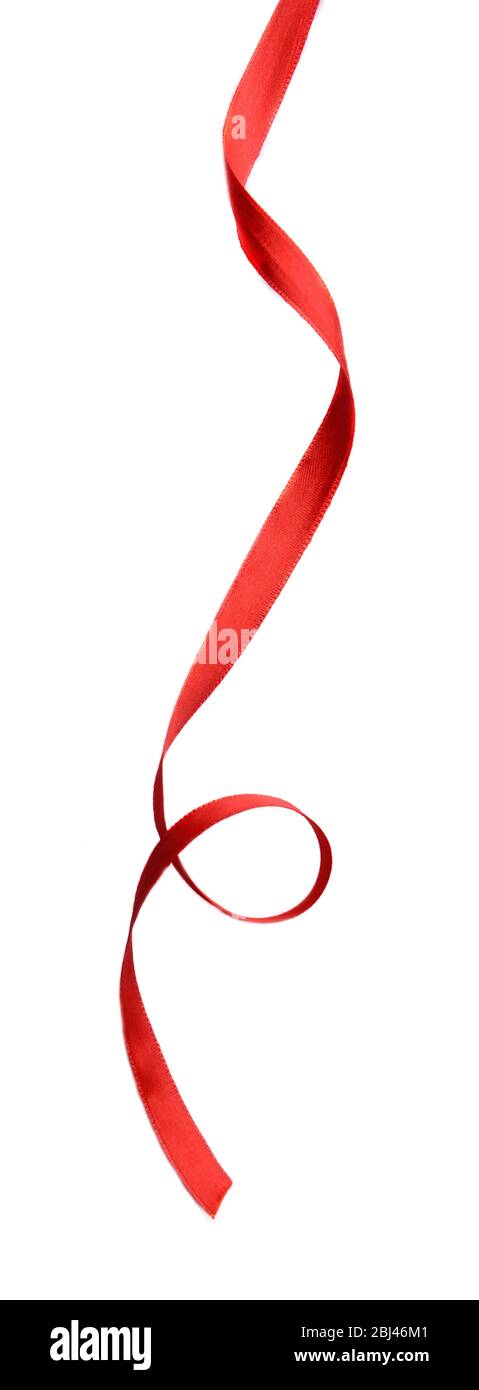 Red Ribbon Isolated Red ribbon isolated on white Stock Photo - Alamy