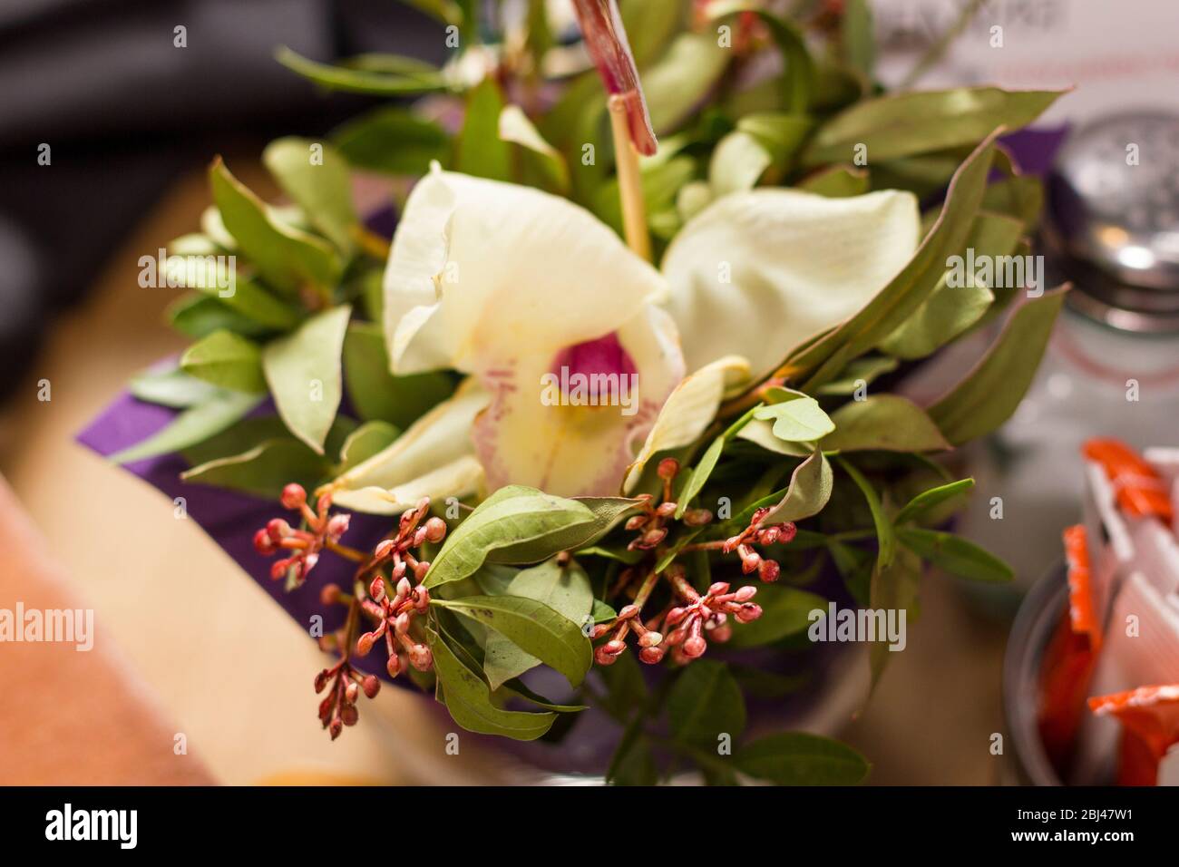 Bouquet and white archipelago Stock Photo