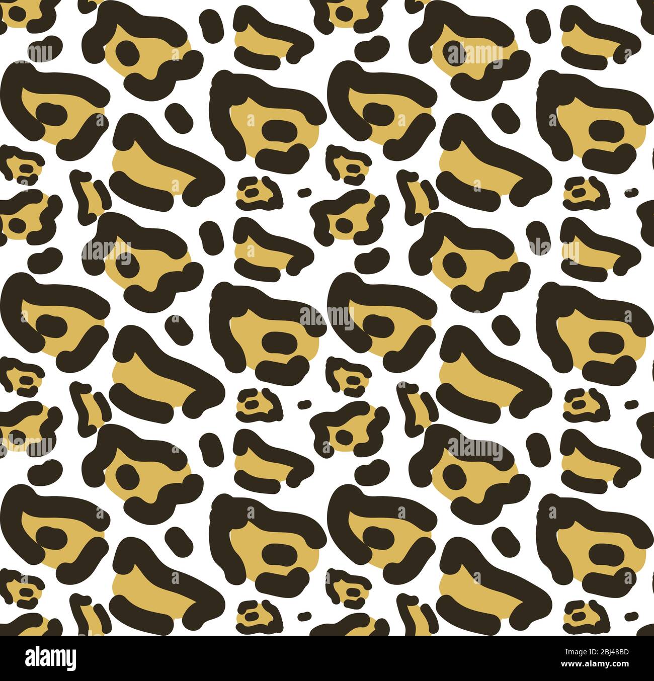 Leopard skin seamless pattern. African animals concept endless ...