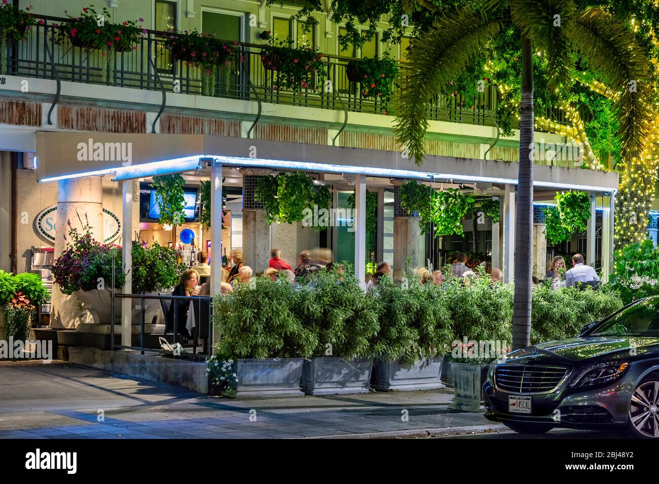 Sea Salt Restaurant at Old Naples in Florida Stock Photo Alamy
