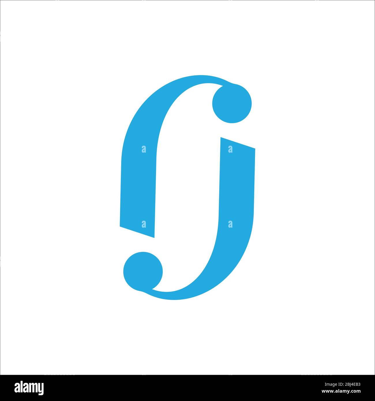 Initial letter jj logo or j logo vector design template Stock Vector