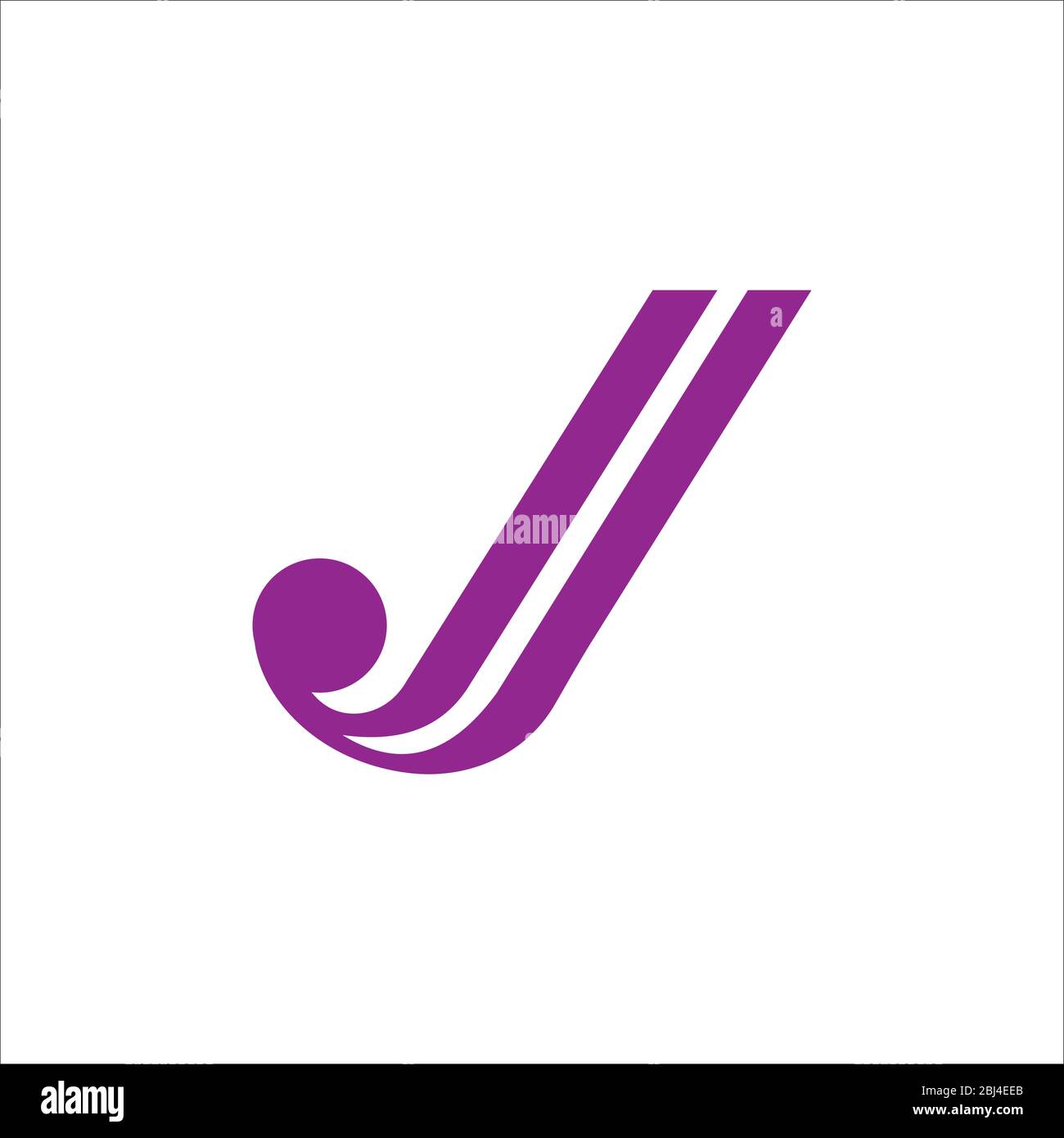 Initial letter jj logo or j logo vector design template Stock Vector