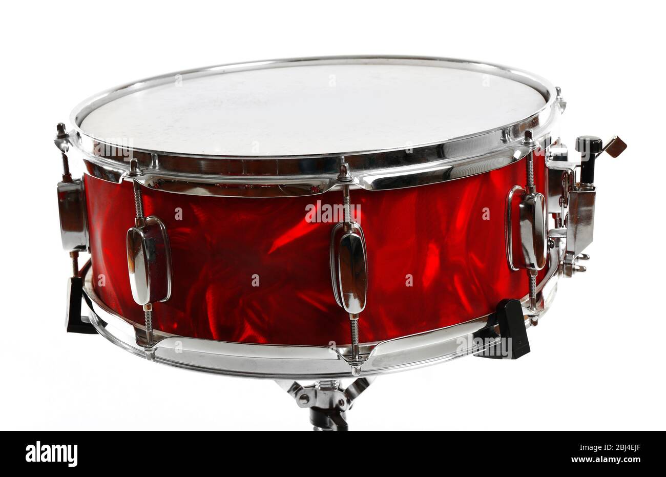 Red drum isolated on white background Stock Photo - Alamy