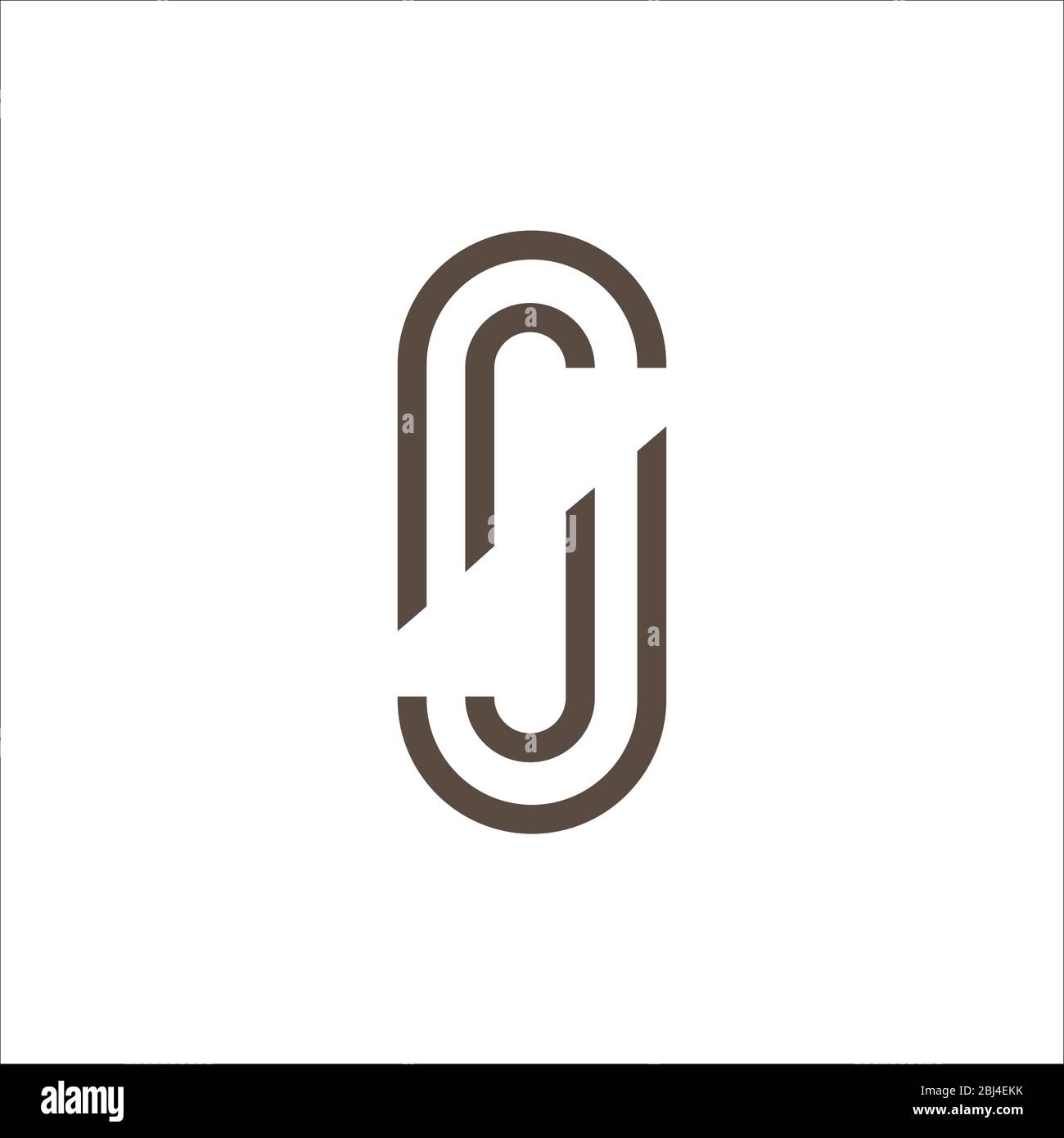 Initial letter jj logo or j logo vector design template Stock Vector