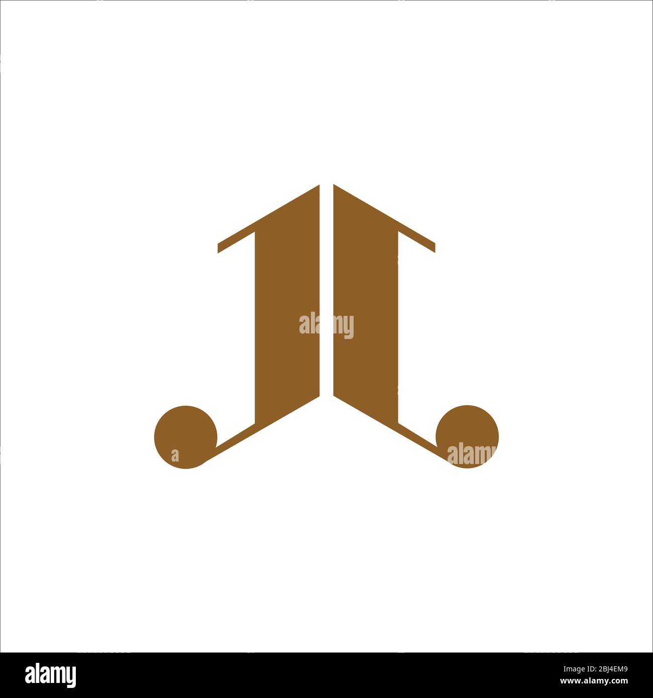 Initial letter jj logo or j logo vector design template Stock Vector