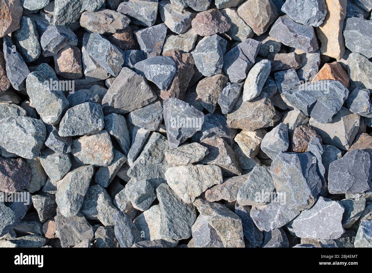 Closeup of gravel for traffic route construction Stock Photo Alamy