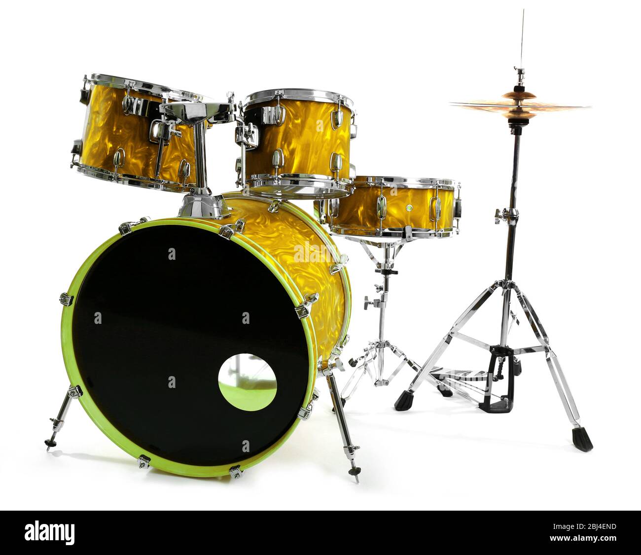 Set of drums isolated on white background Stock Photo Alamy