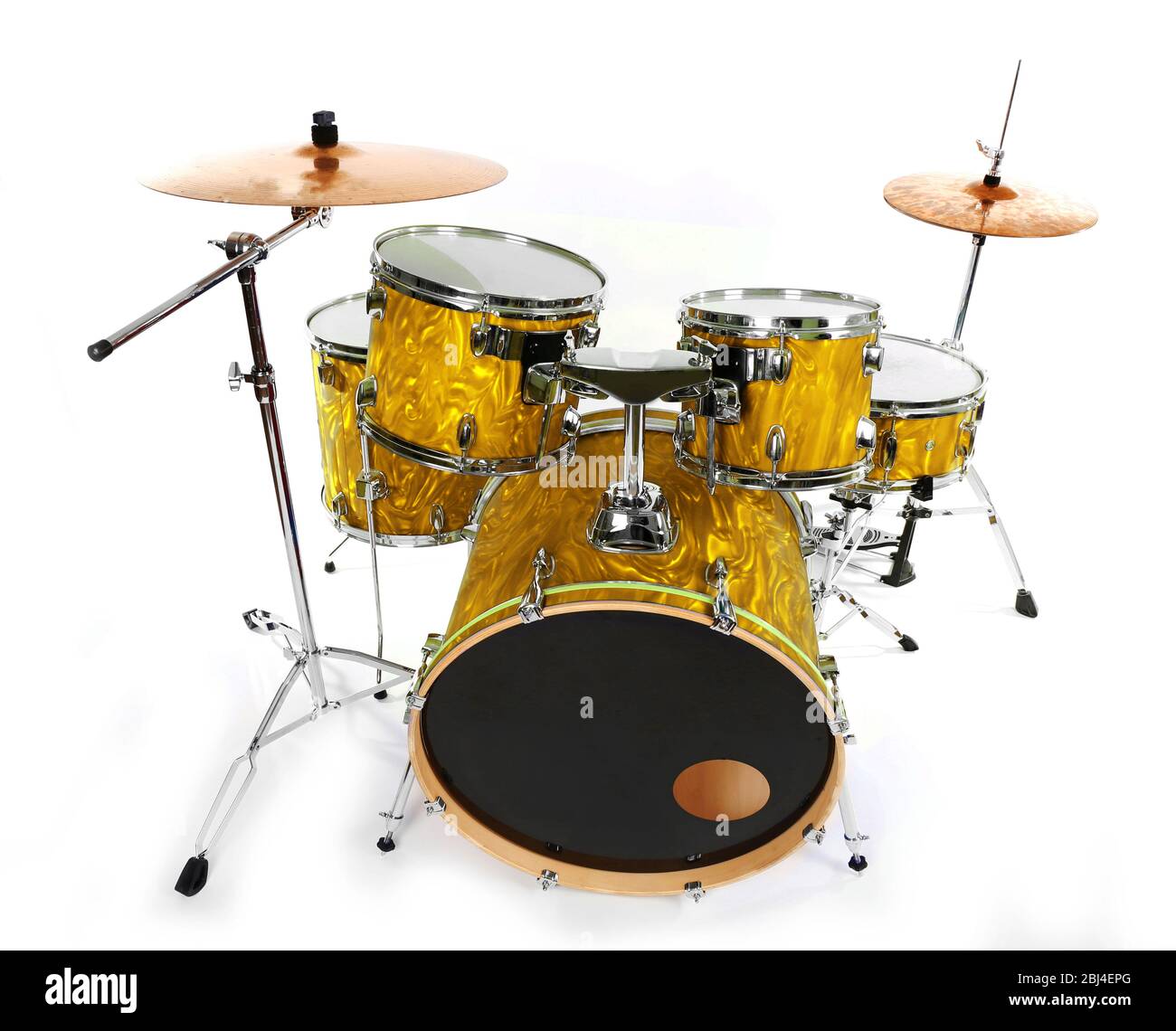 Set of drums isolated on white background Stock Photo Alamy