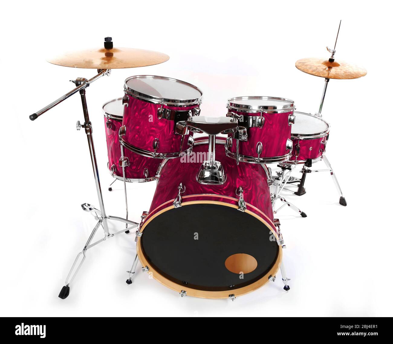 Set of drums isolated on white background Stock Photo Alamy