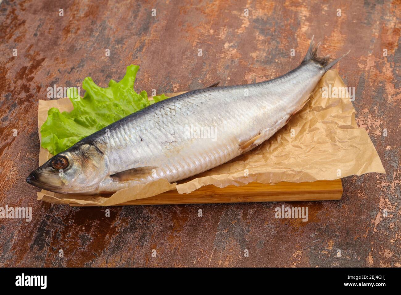 Salted herring fish ready for eat Stock Photo Alamy