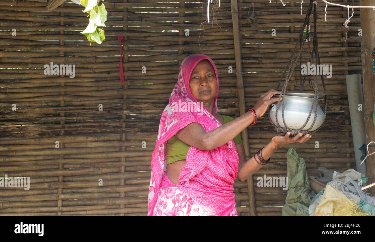 Indian village woman hi-res stock photography and images - Alamy