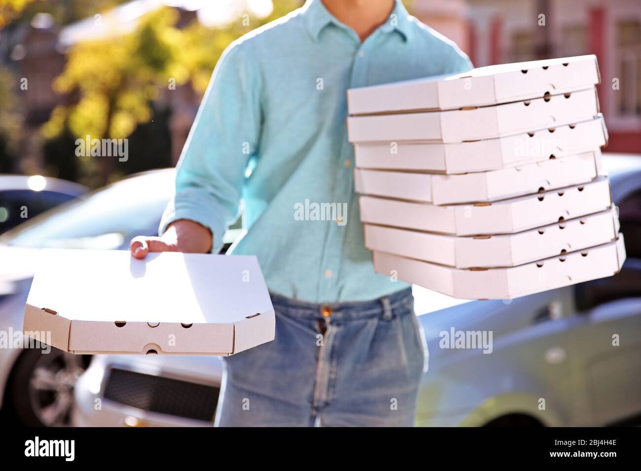 Pizza Delivery Car High Resolution Stock Photography And Images
