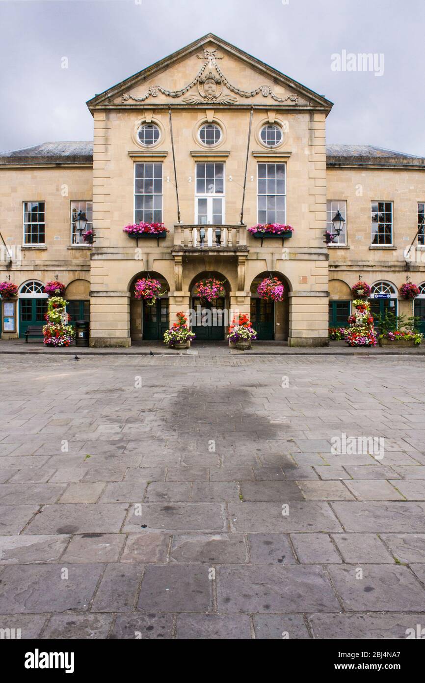 Wells Town Hall, Wells, Somerset, England, GB, UK Stock Photo