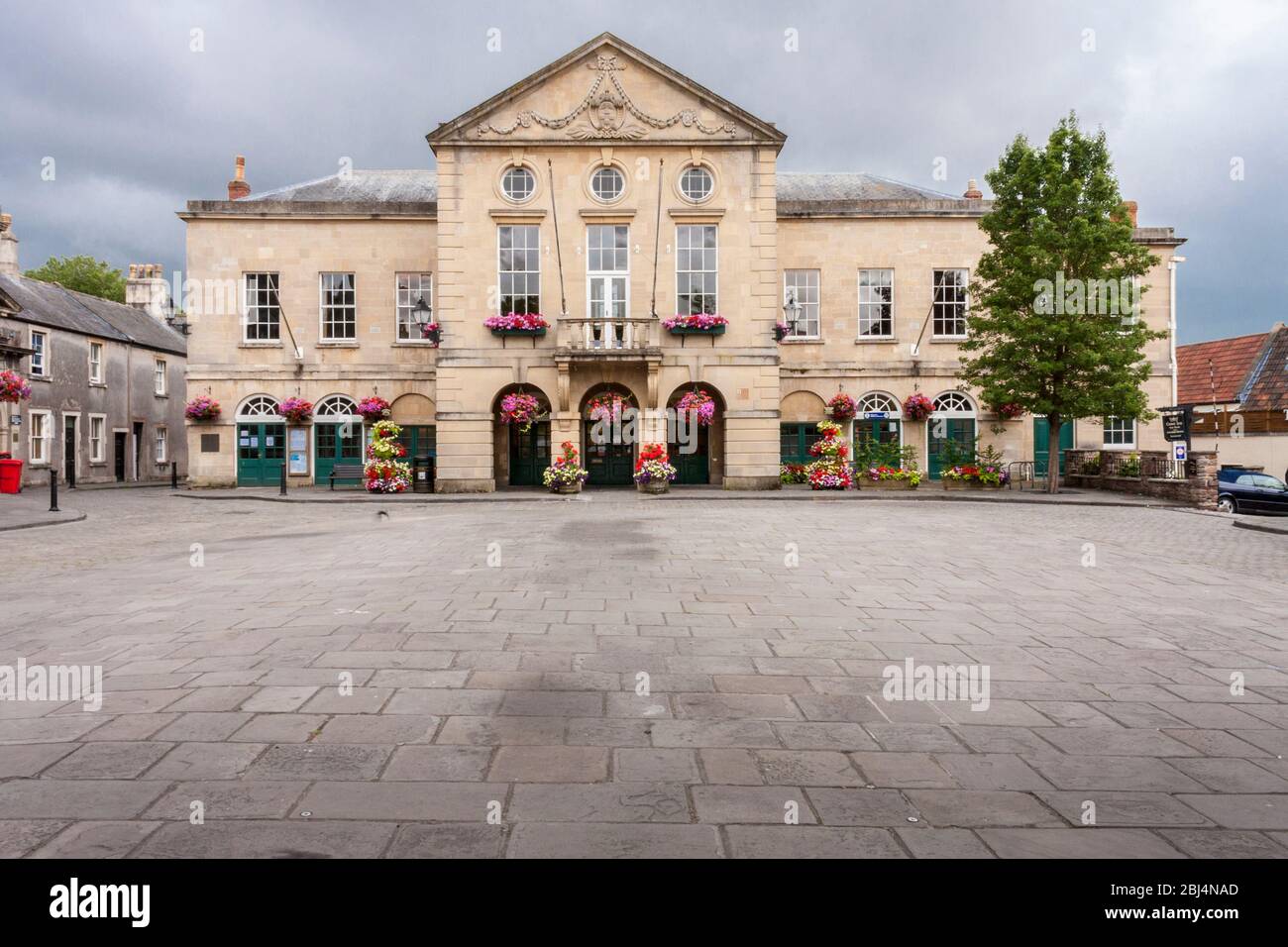 Wells Town Hall, Wells, Somerset, England, GB, UK Stock Photo