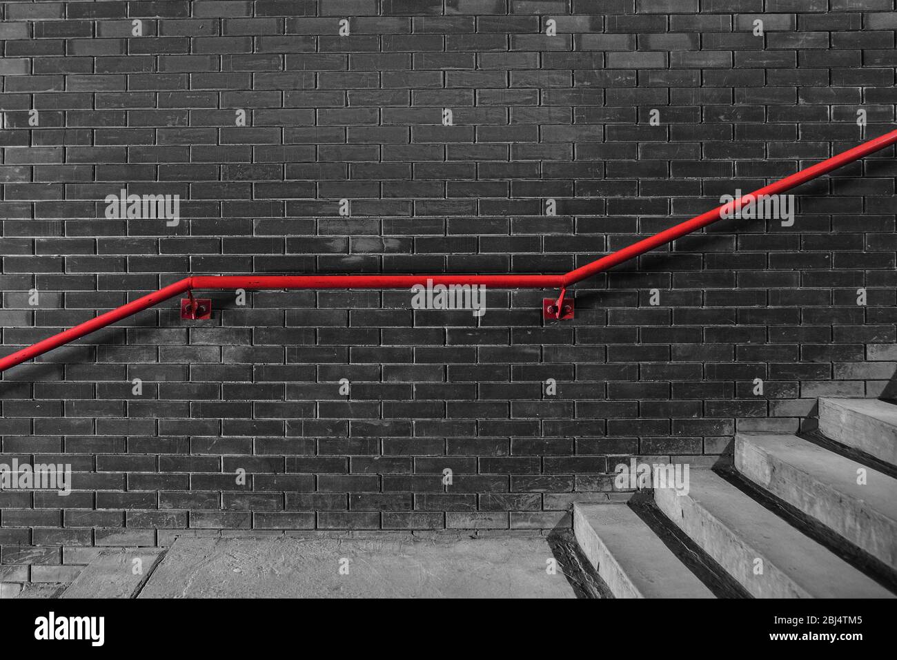 Blank brick wall for advertising on the building, copyspace for your text,  image, design. Media marketing, ads, promo announcement, commercial propose  or message. Banner, template black. Metro, shop Stock Photo - Alamy