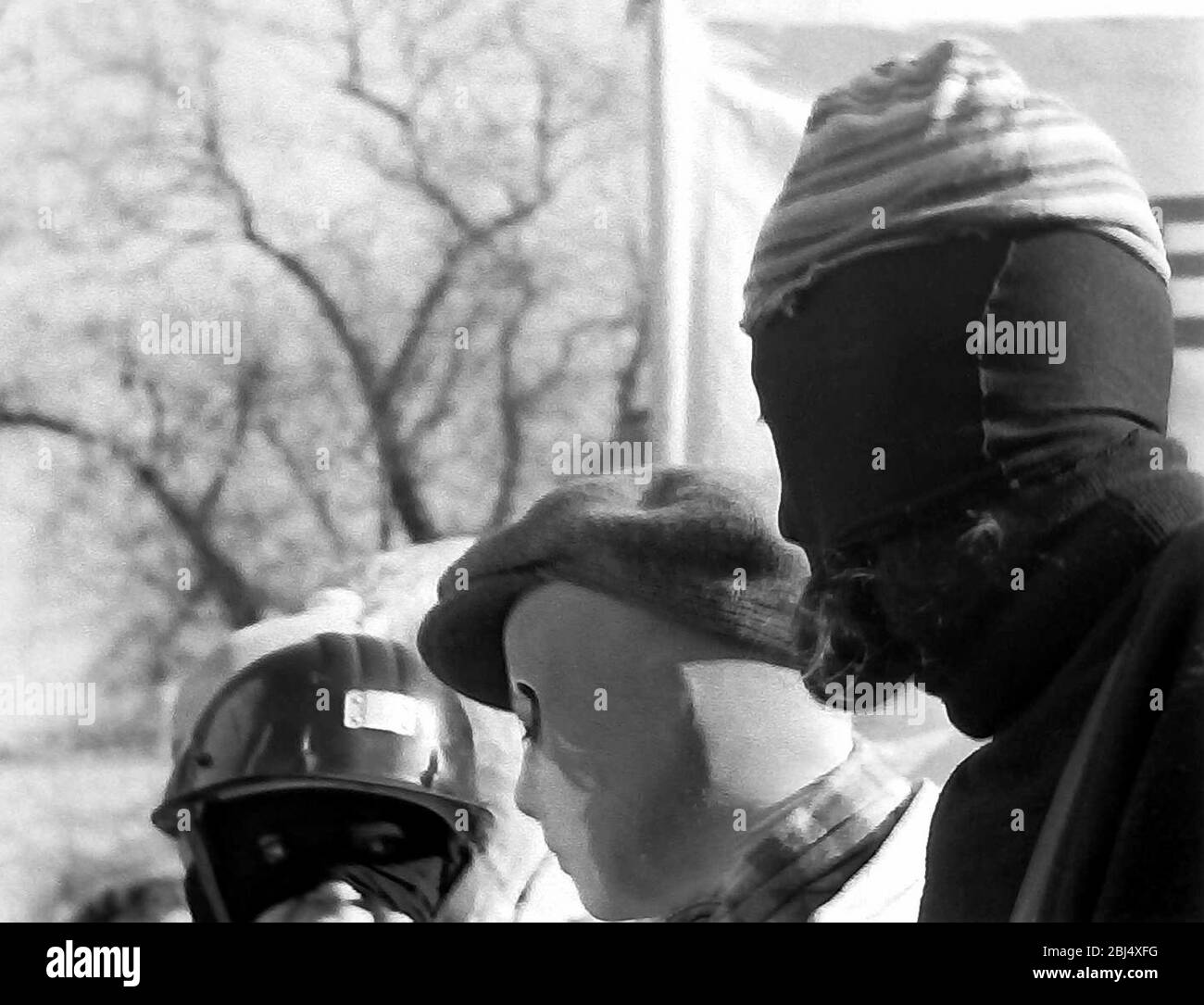 Anti Racism Mask Anti mask demo Black and White Stock Photos & Images - Alamy