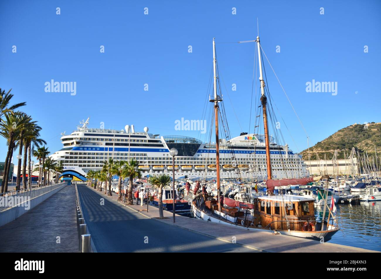 The port of Cartagena, Murcia, Spain Stock Photo - Alamy