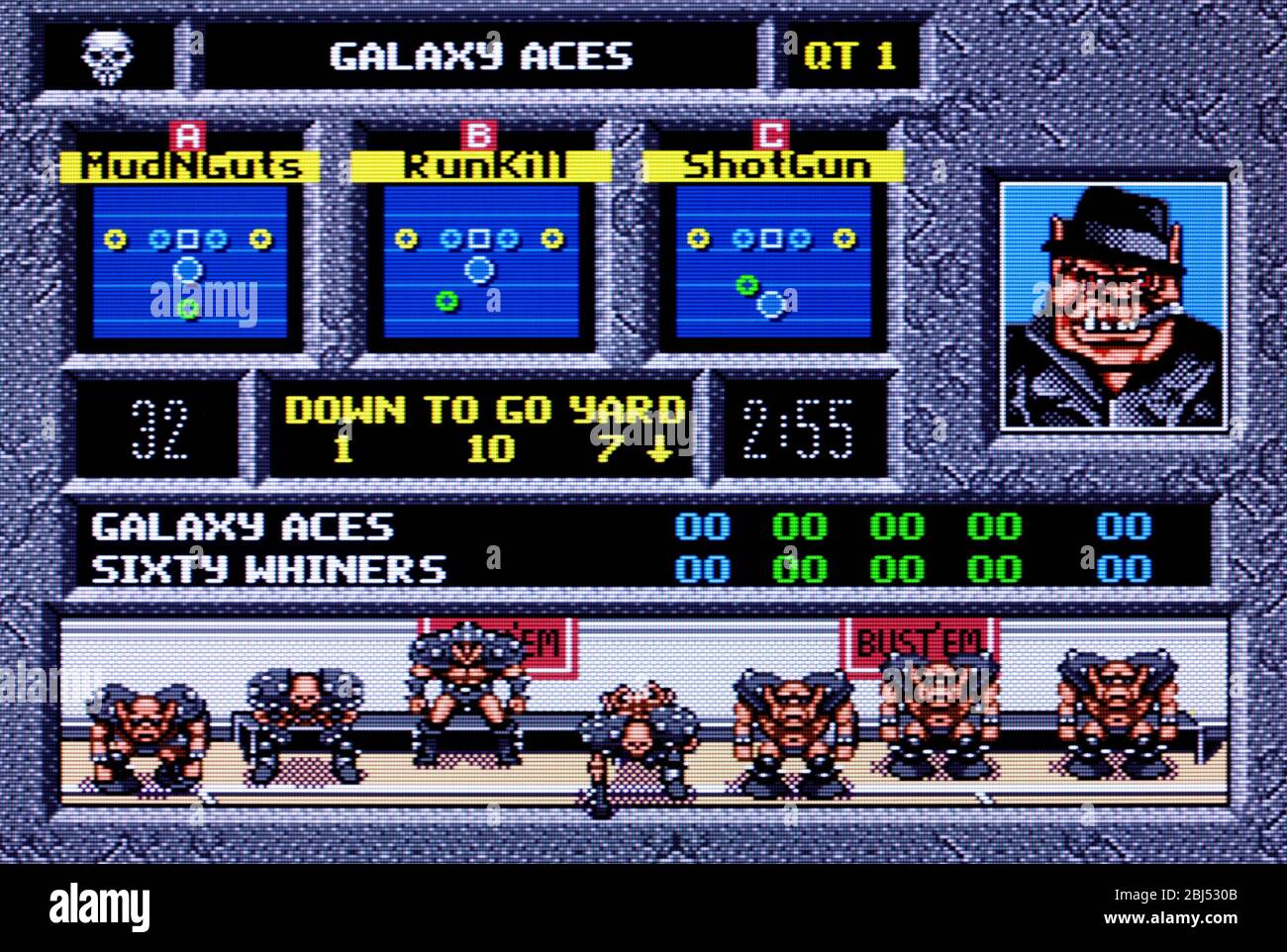 Mutant League Football - Sega Genesis Mega Drive - Editorial use only Stock Photo