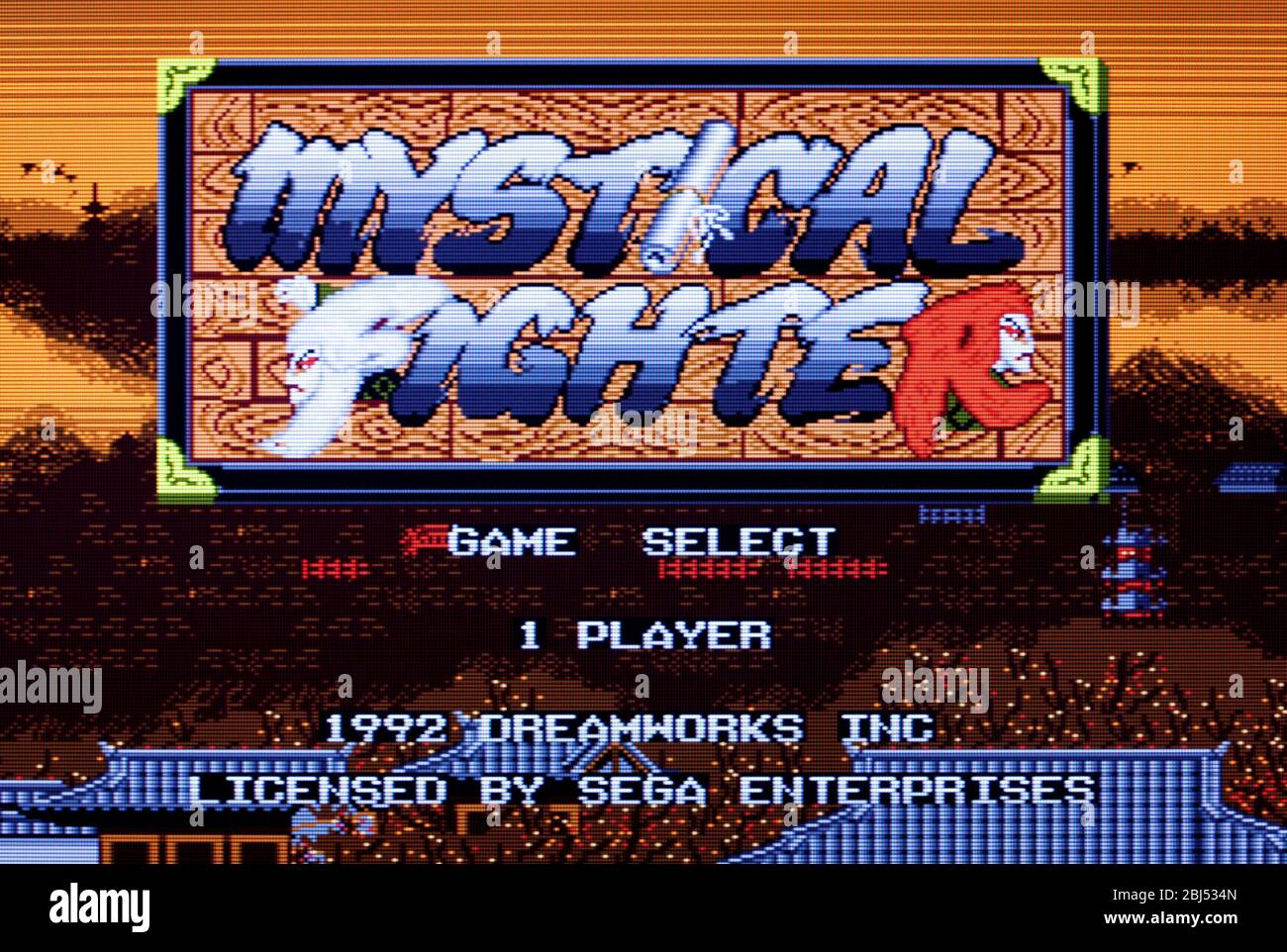 Mystic Fighter - Sega Genesis Mega Drive - Editorial use only Stock Photo