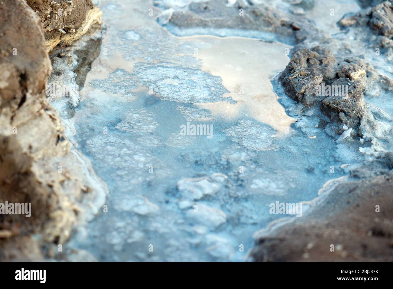 Stream among stones, closeup Stock Photo