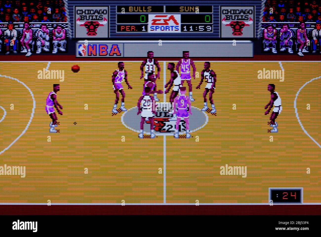 NBA Showdown '94 - Sega Genesis Mega Drive - Editorial use only Stock Photo