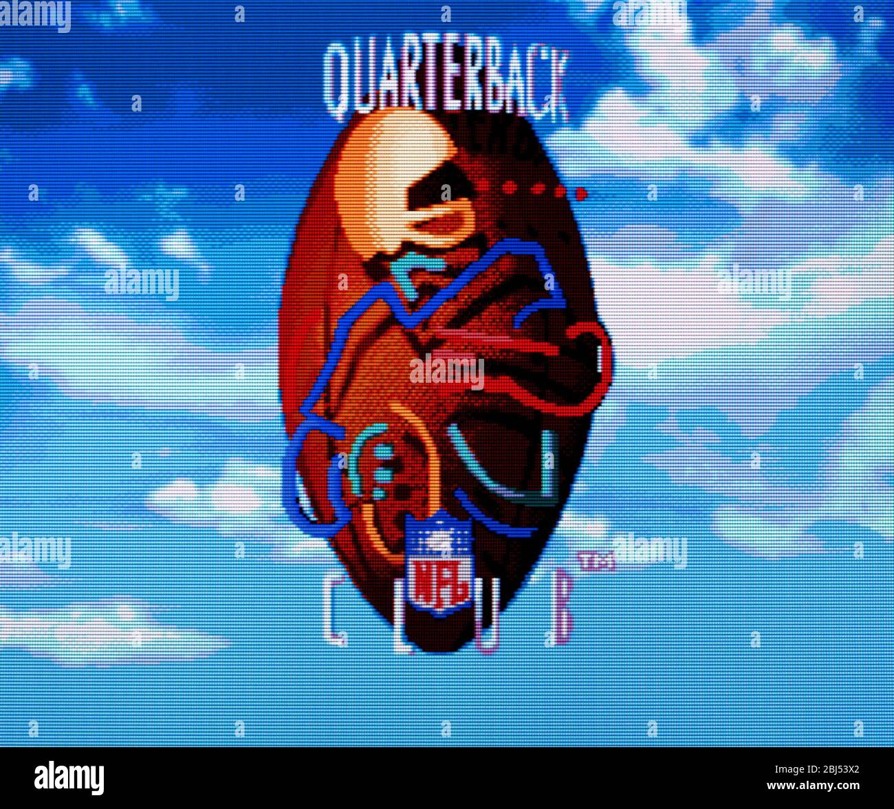 NFL Quarterback Club - Sega Genesis Mega Drive - Editorial use only Stock Photo