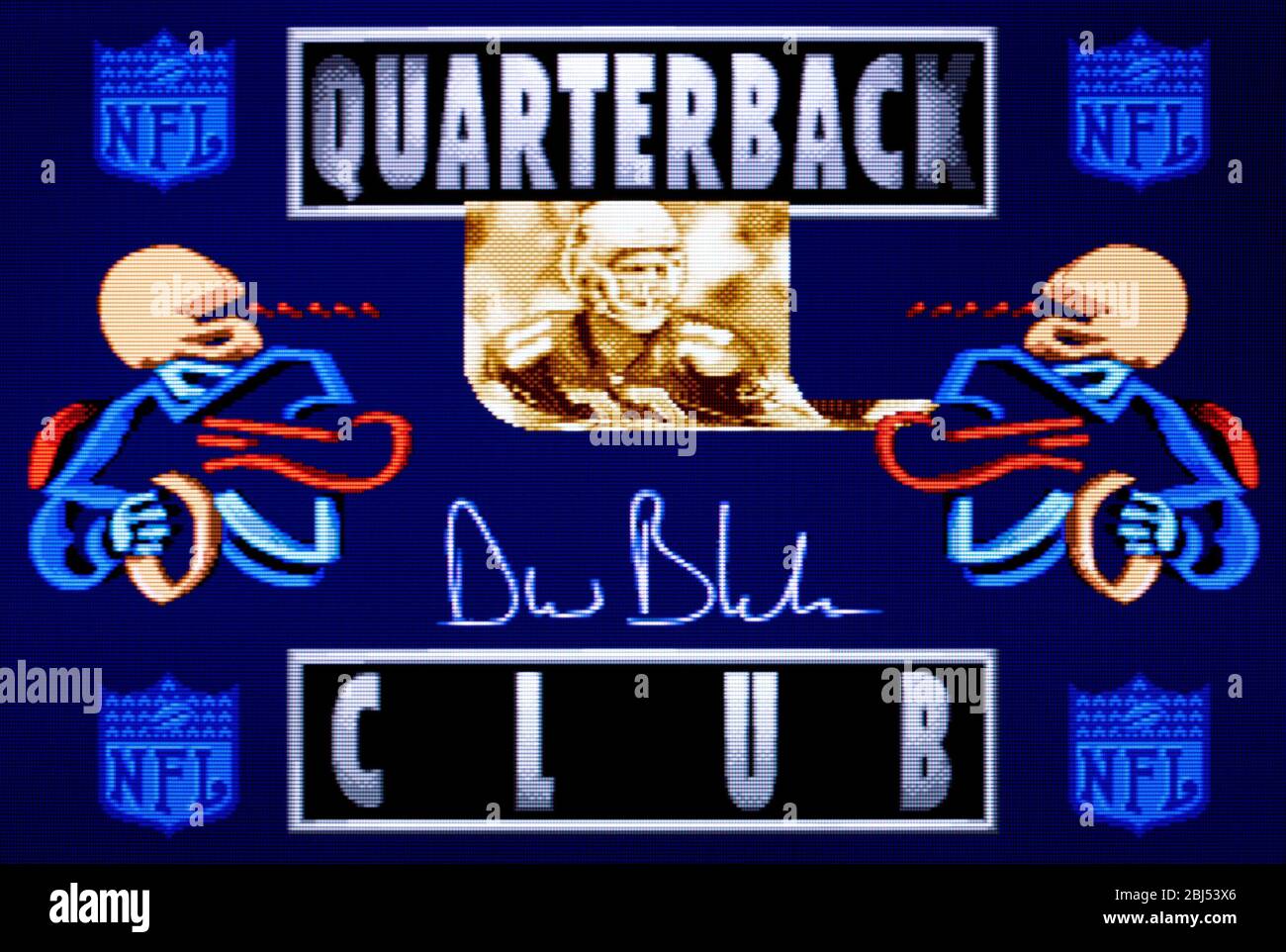 NFL Quarterback Club - Sega Genesis Mega Drive - Editorial use only Stock Photo