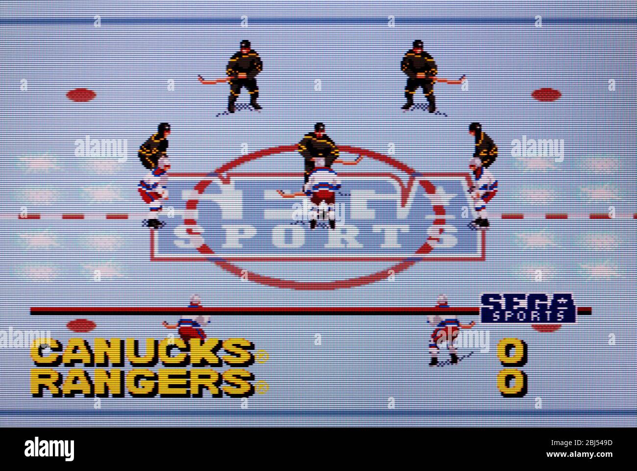 NHL All Star Hockey '95 - Sega Genesis Mega Drive - Editorial use only Stock Photo
