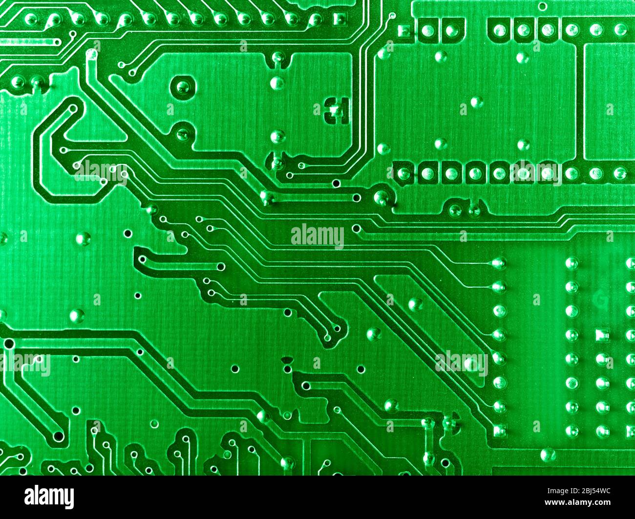 Computer internal memory and motherboard circuit hardware Stock Photo ...