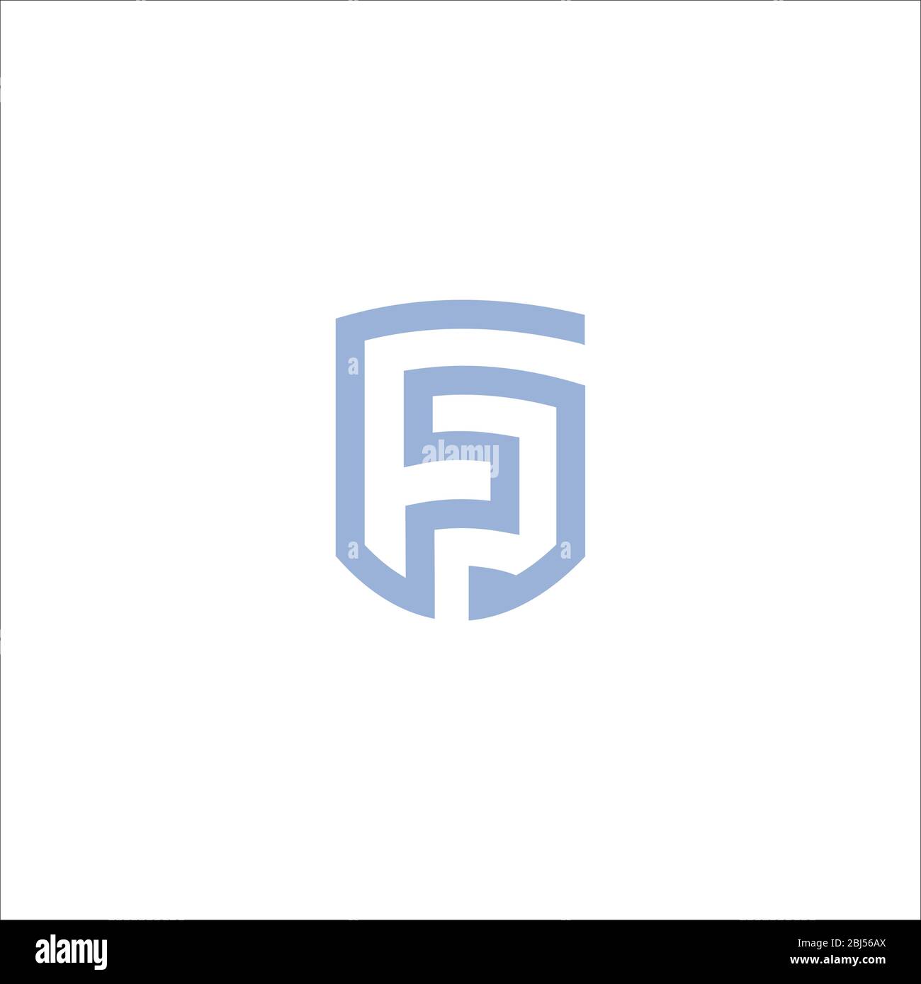 Initial letter fg logo or gf logo vector design template Stock Vector