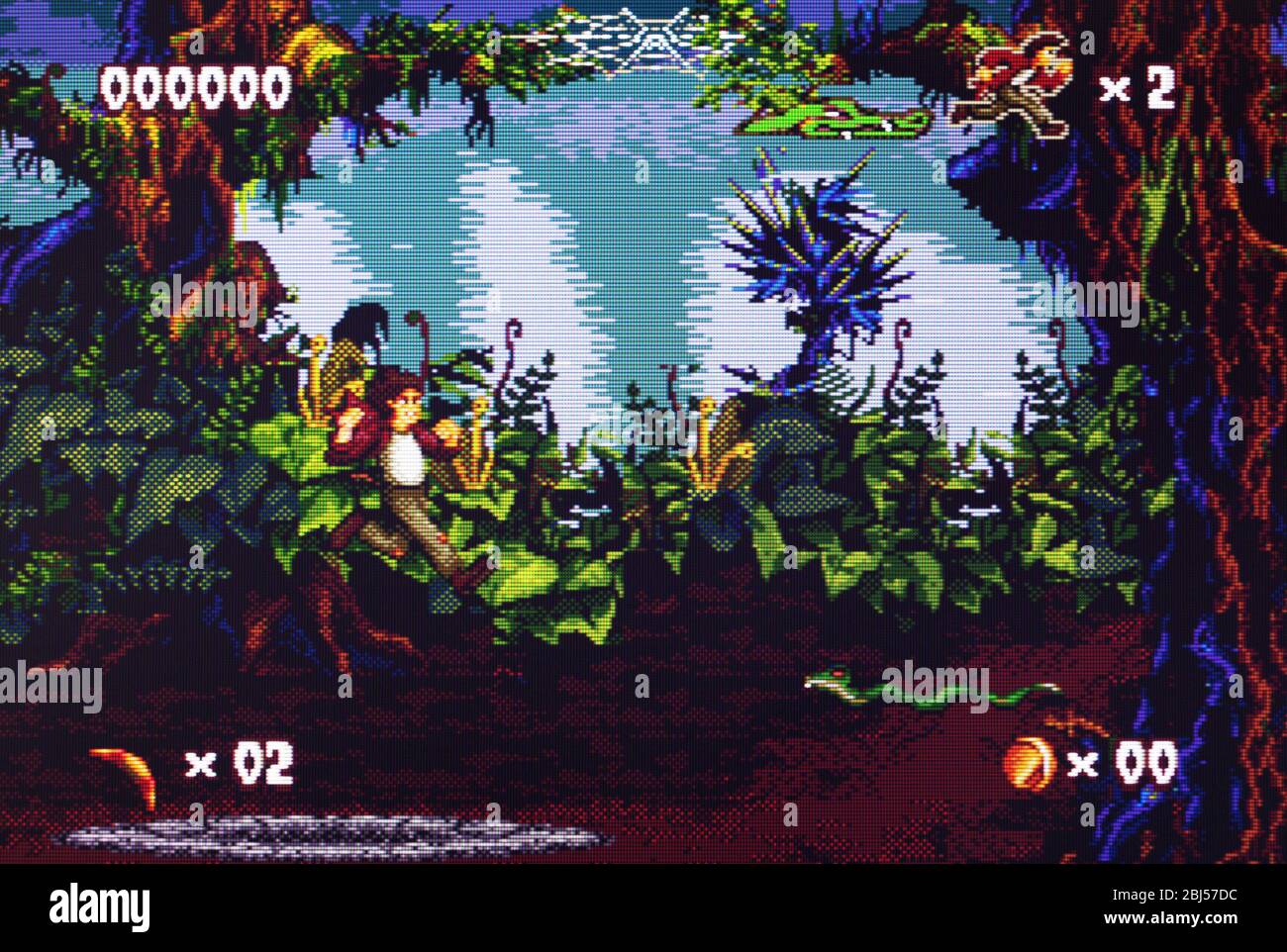 Pitfall The Mayan Adventure - Sega Genesis Mega Drive - Editorial use only Stock Photo