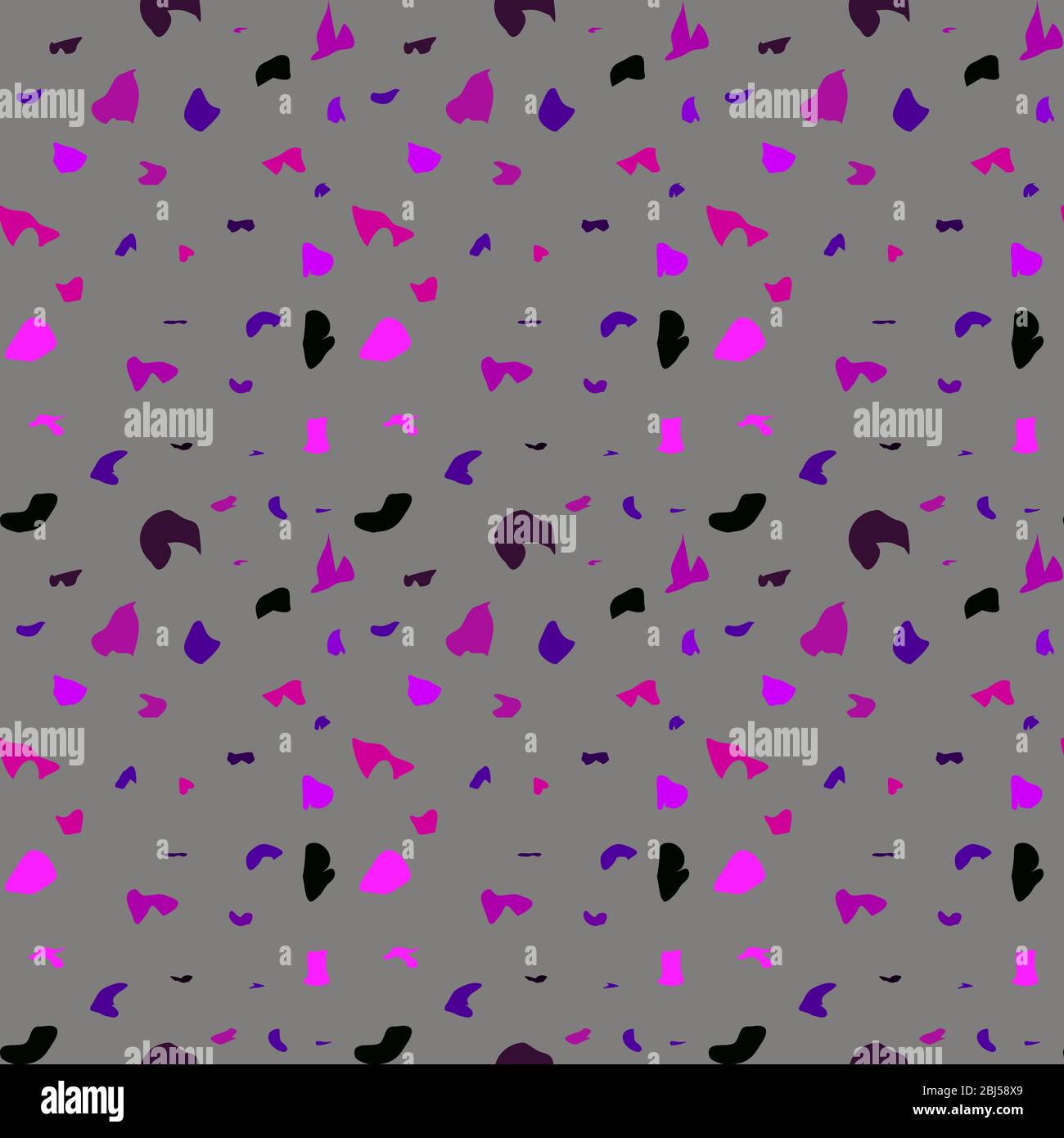 Terrazzo imitation seamless pattern background. Abstract vector texture design Stock Vector