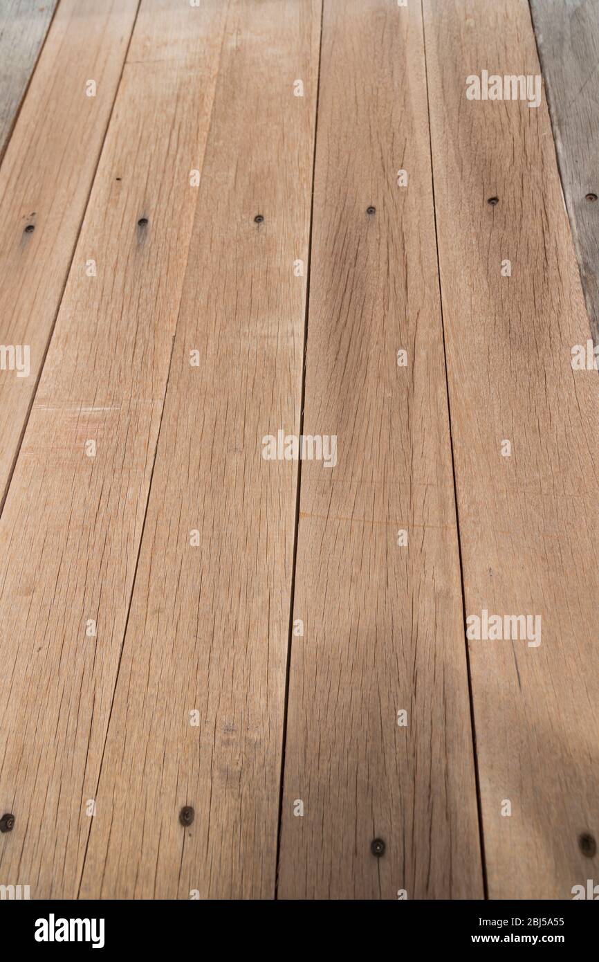 weathered boards nailed together Stock Photo