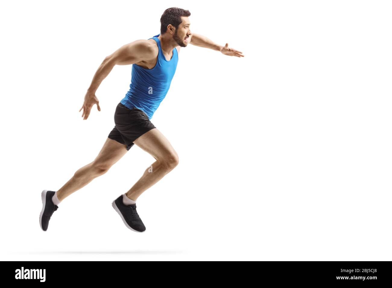 Man profile running sprinting full hi-res stock photography and images -  Alamy