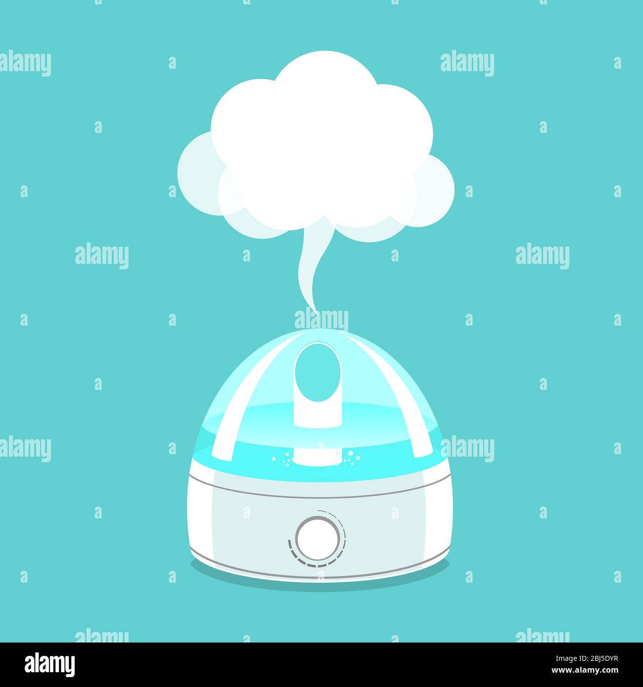 Steam humidifier. Vector isolated illustration Stock Vector Image & Art